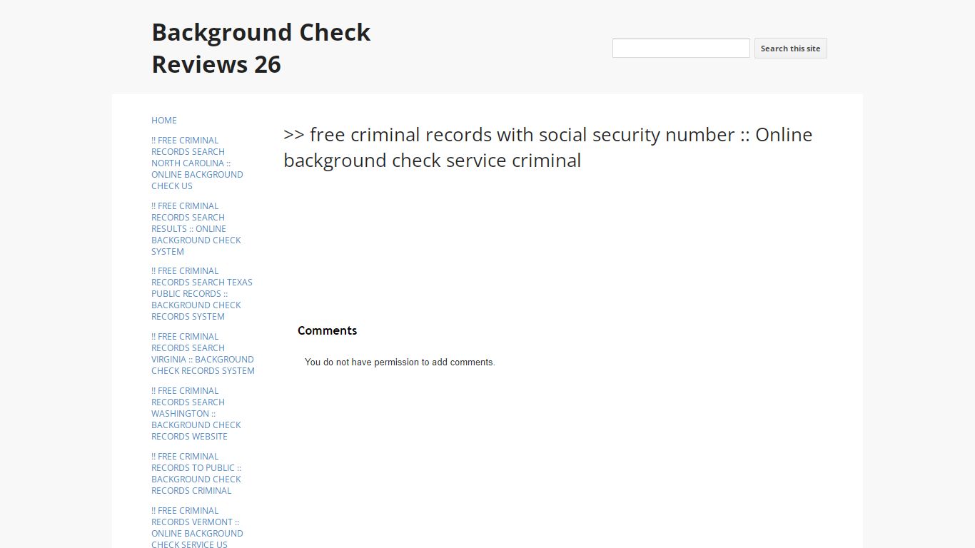 >> free criminal records with social security number :: Online ...